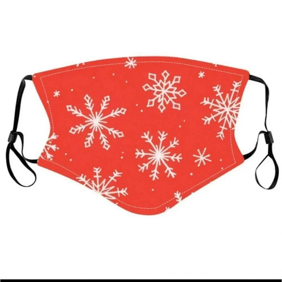 𝅺RED snow flake masks - Picture 1 of 2